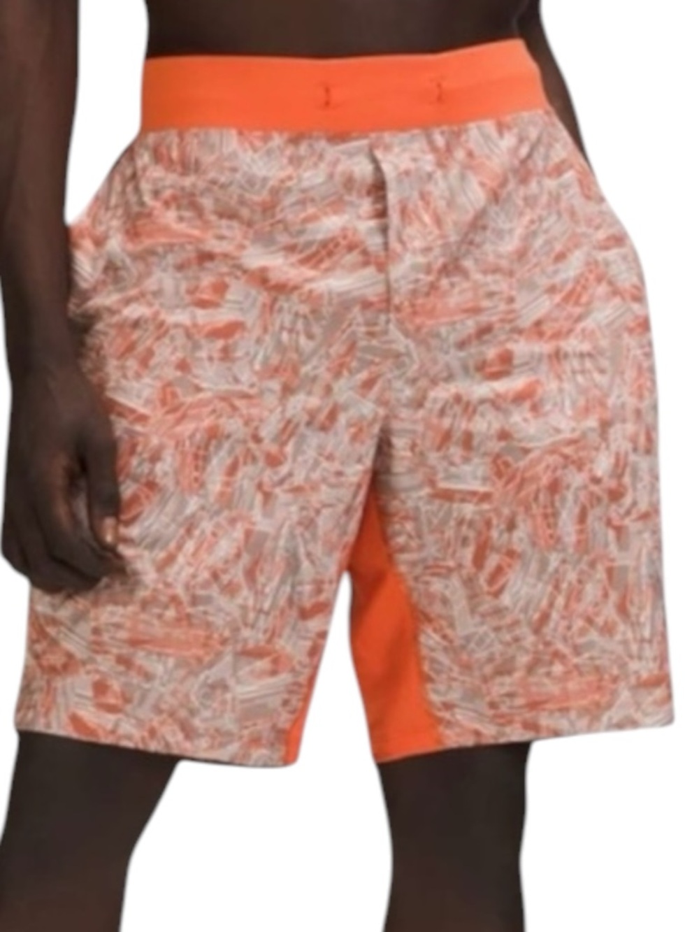 LULULEMON T.H.E. Short 9" Linerless Training Athletic Shorts in Orange Size S